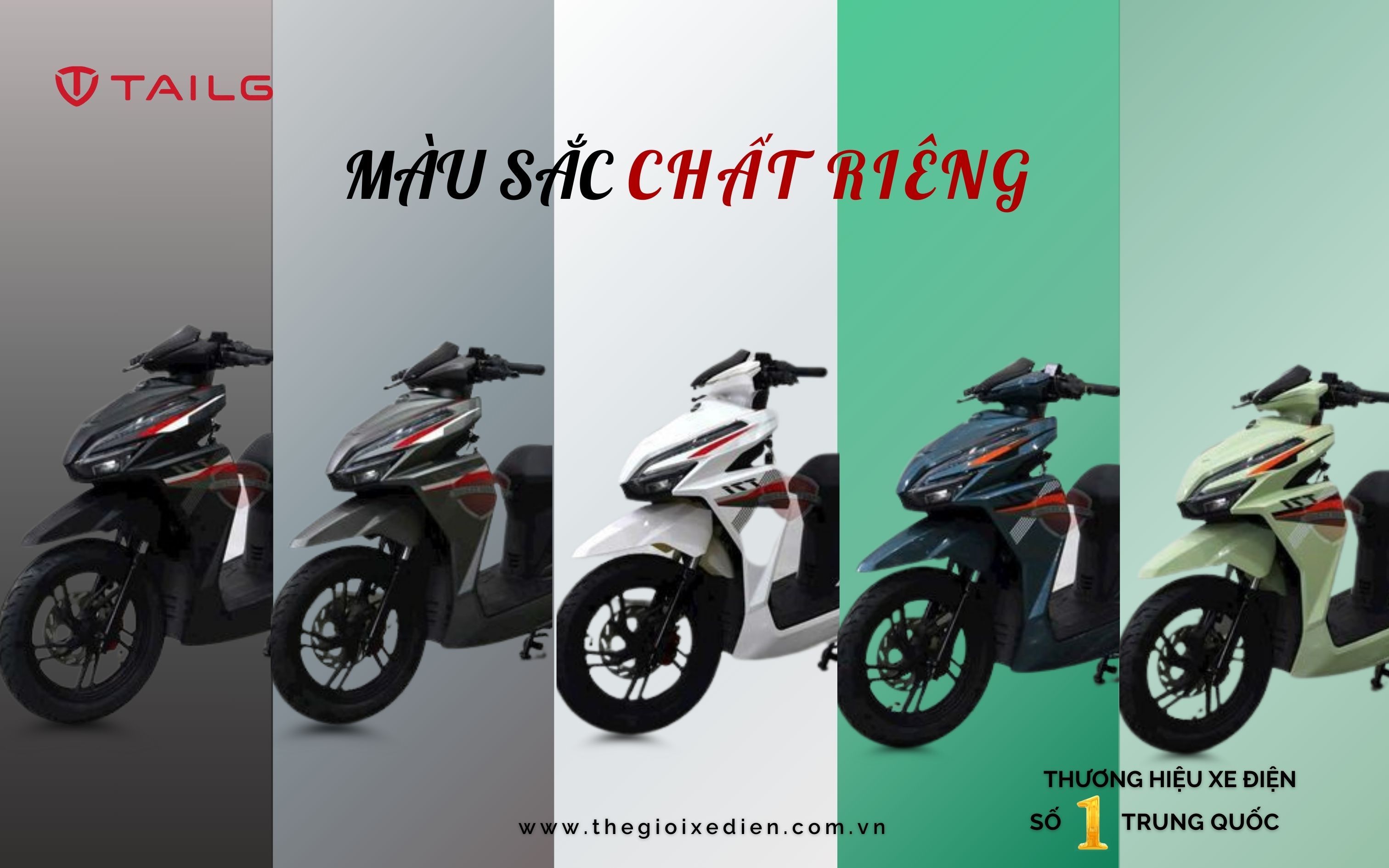 Xe Máy Điện Tailg T71 Vario 8 Acquy 23A 150km/1 lần sạc