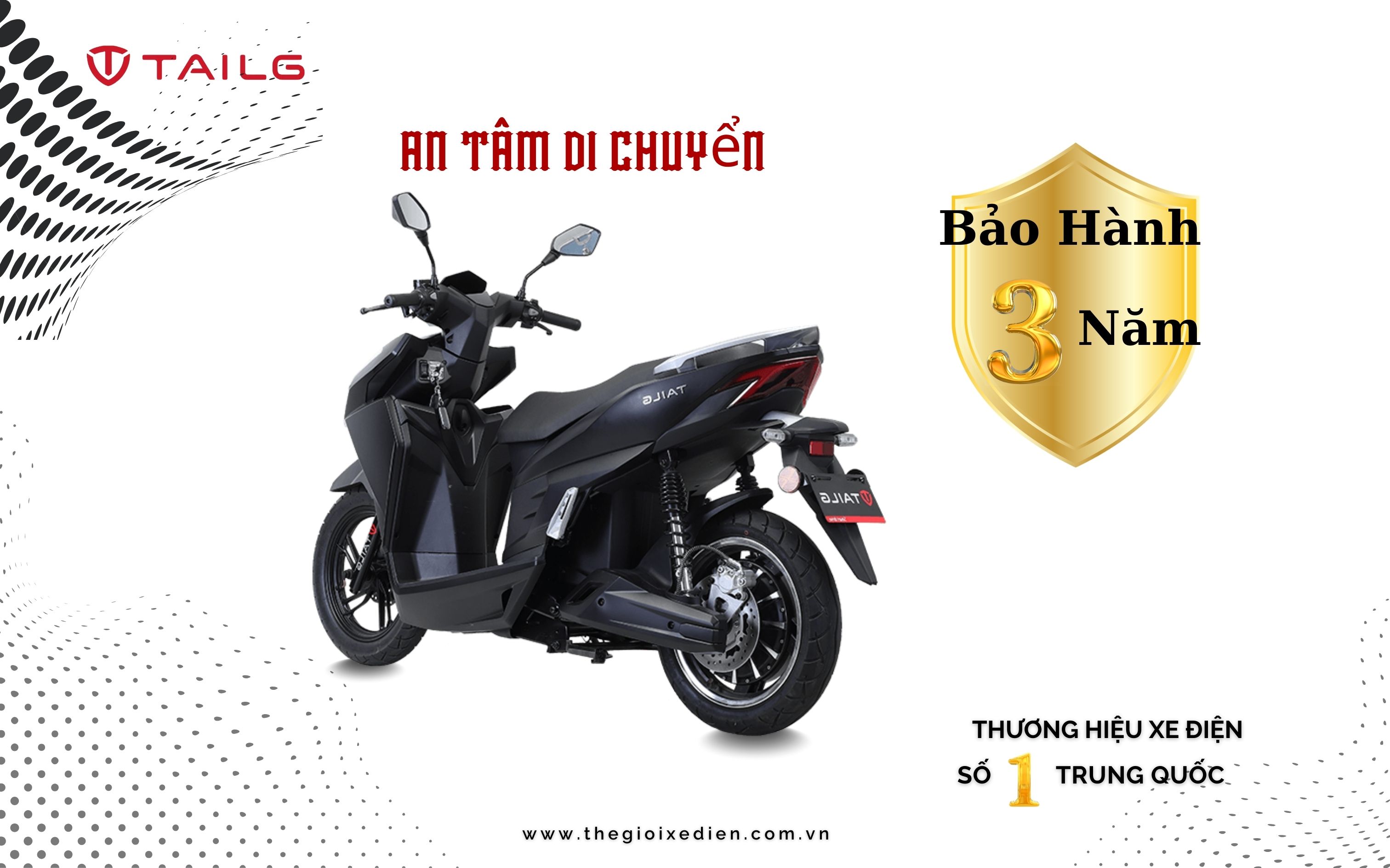 Xe Máy Điện Tailg T71 Vario 8 Acquy 23A 150km/1 lần sạc