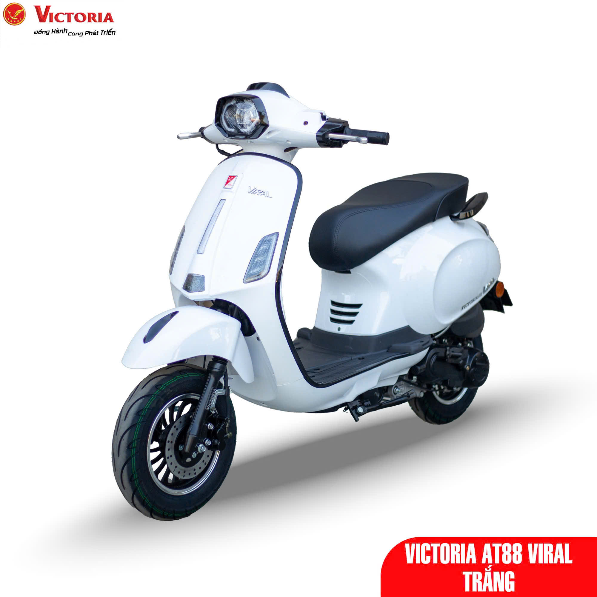 Đánh giá chi tiết xe ga 50cc Victoria AT88 Viral đời mới