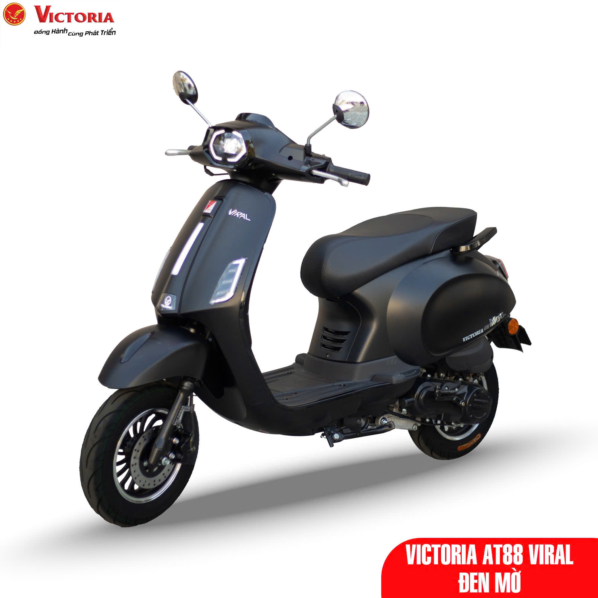 Đánh giá chi tiết xe ga 50cc Victoria AT88 Viral đời mới