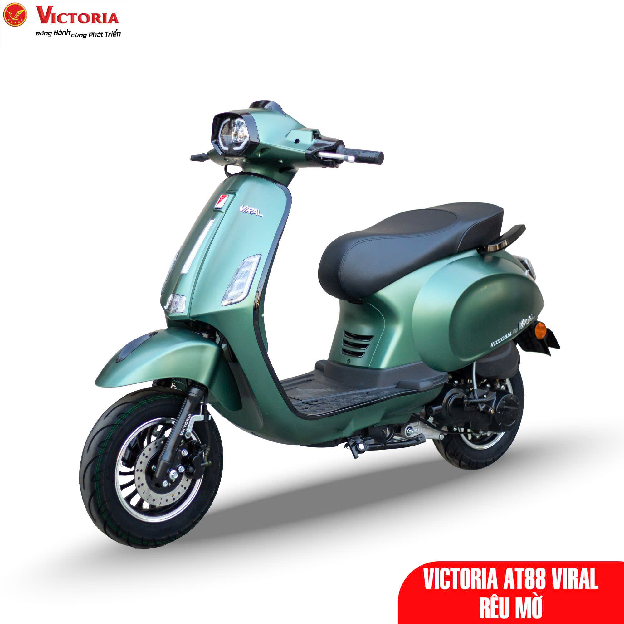 Đánh giá chi tiết xe ga 50cc Victoria AT88 Viral đời mới