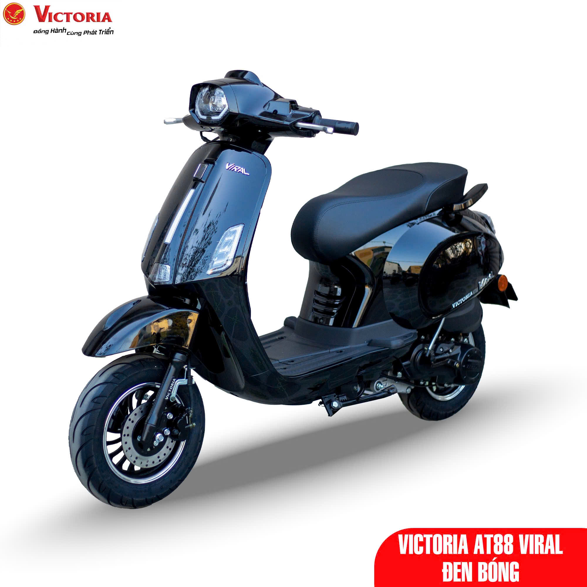 Đánh giá chi tiết xe ga 50cc Victoria AT88 Viral đời mới