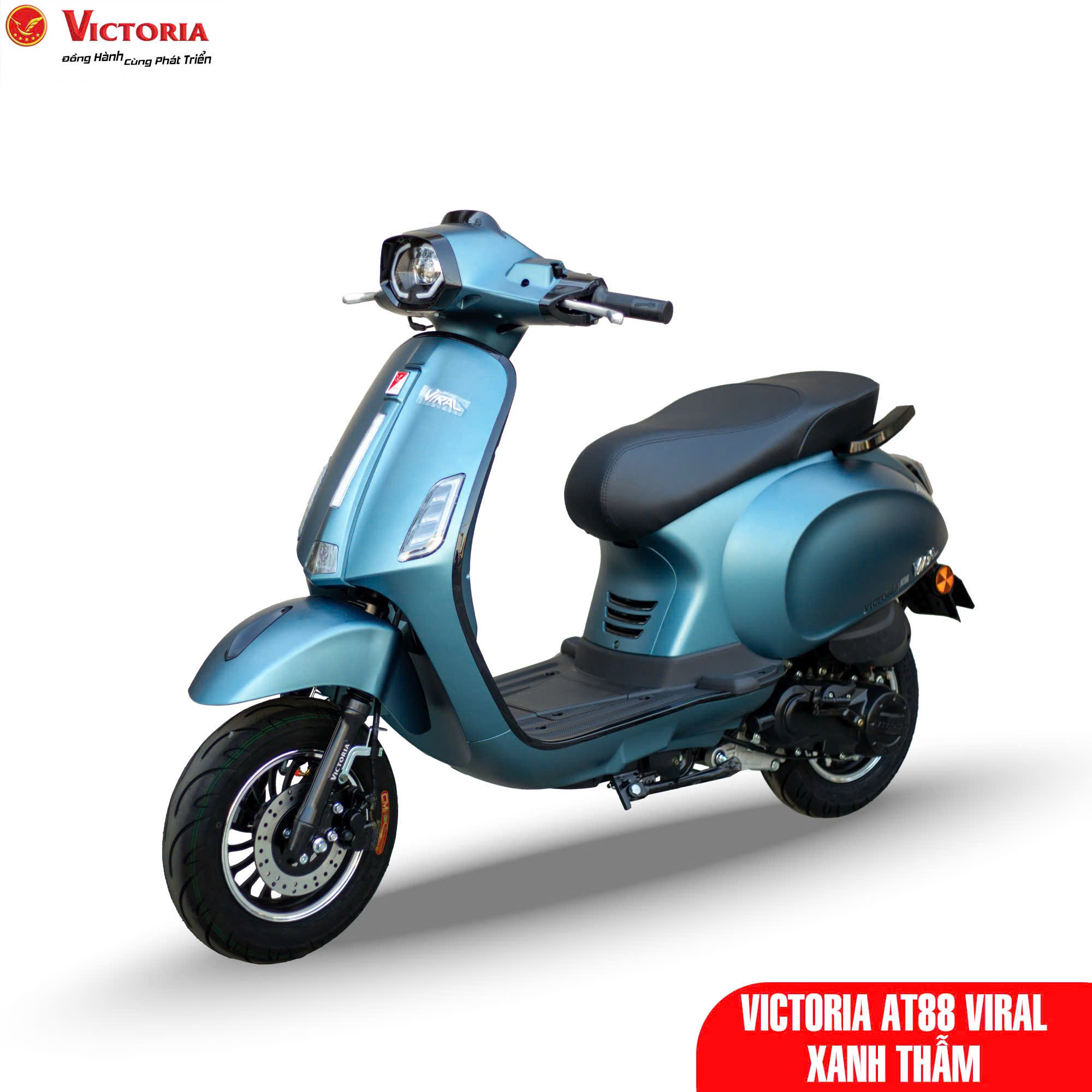 Đánh giá chi tiết xe ga 50cc Victoria AT88 Viral đời mới