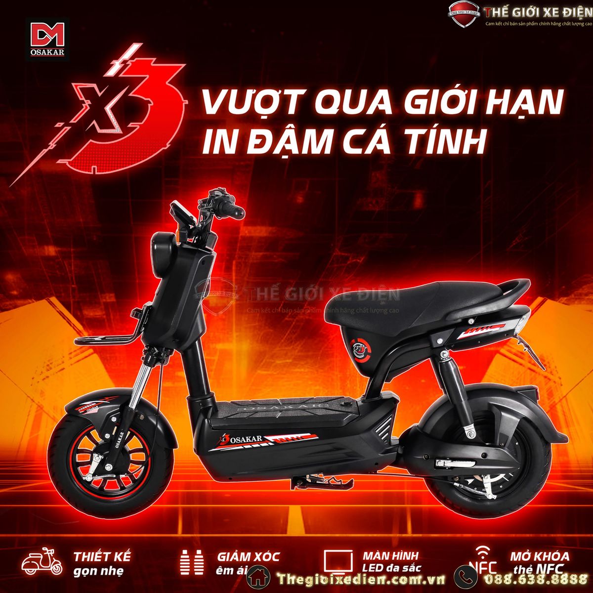 xe đạp điện osakar x3