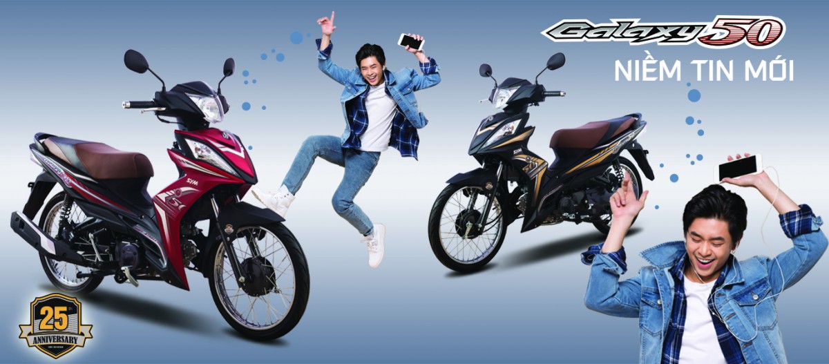 Xe Máy Galaxy SYM 50cc Phiên Bản Vành Nan Hoa Có Giá Chỉ 18.380.000 Đồng