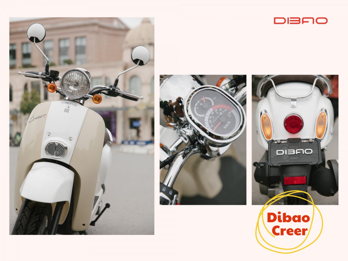 Review xe ga 50cc Dibao Creer – Chiếc xe mang phong cách cổ điển được ưa chuộng