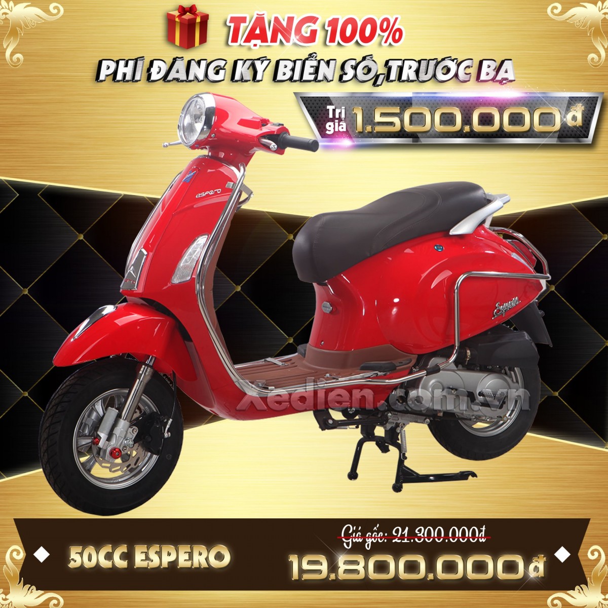 Xe tay ga 50cc Espero 50cc đẳng cấp lựa chọn của phái đẹp