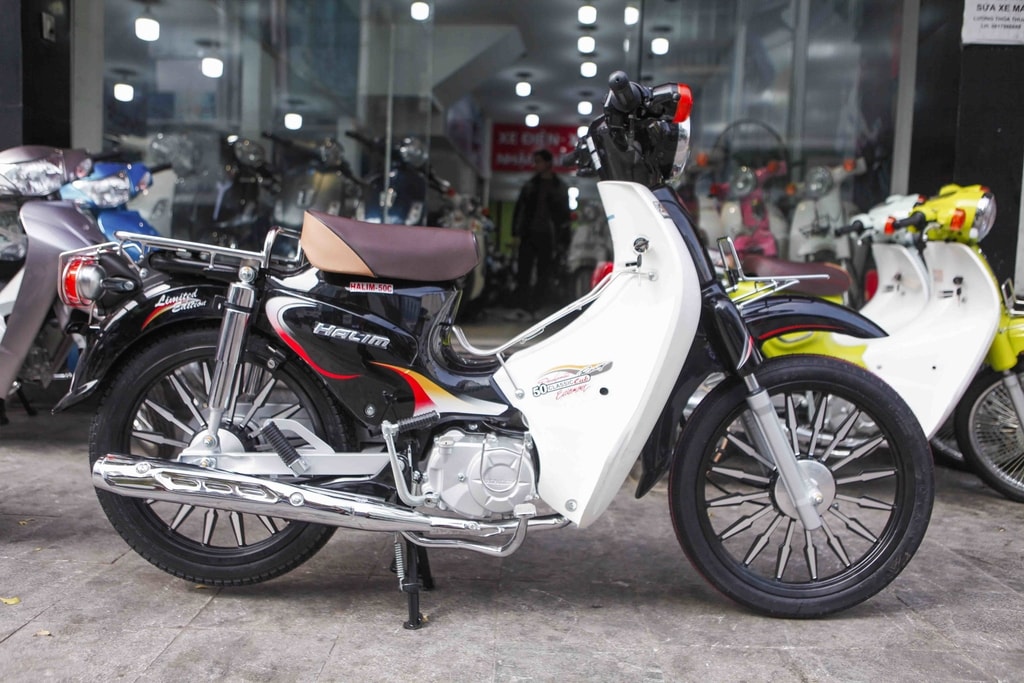 Xe máy 50cc Cub Halim chính hãng thiết kế nhỏ nhắn dành cho học sinh